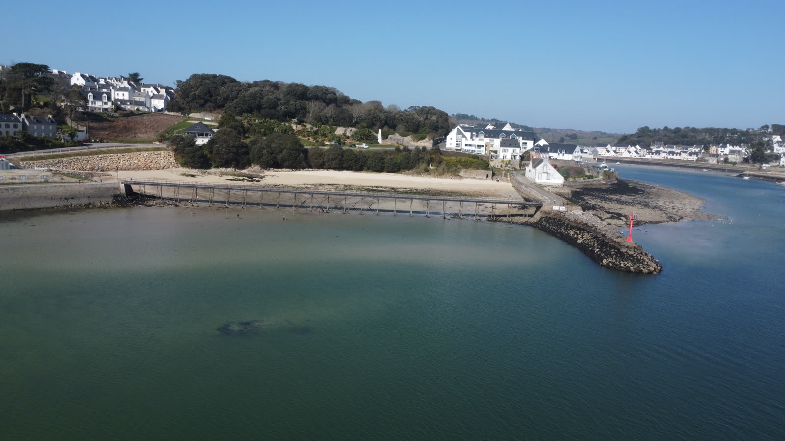 Prise de vue aérienne par drone en Bretagne — Paysage.
